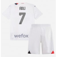 AC Milan Yacine Adli #7 Vonkajší Detský futbalový dres 2023-24 Krátky Rukáv (+ trenírky)